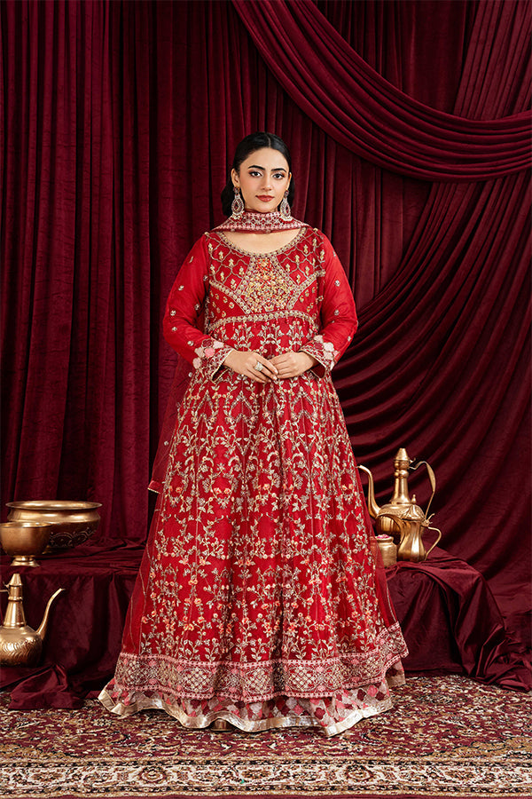 3 PIECE STITCHED EMBROIDERED SUIT MAXI-184 - Nafuji Store