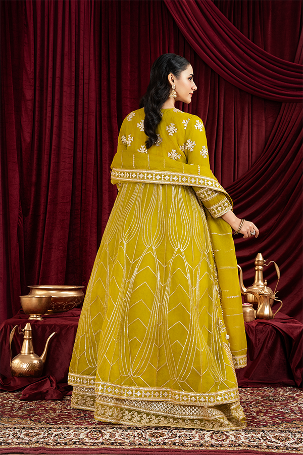 3 PIECE STITCHED EMBROIDERED SUIT MAXI-20 - Nafuji Store