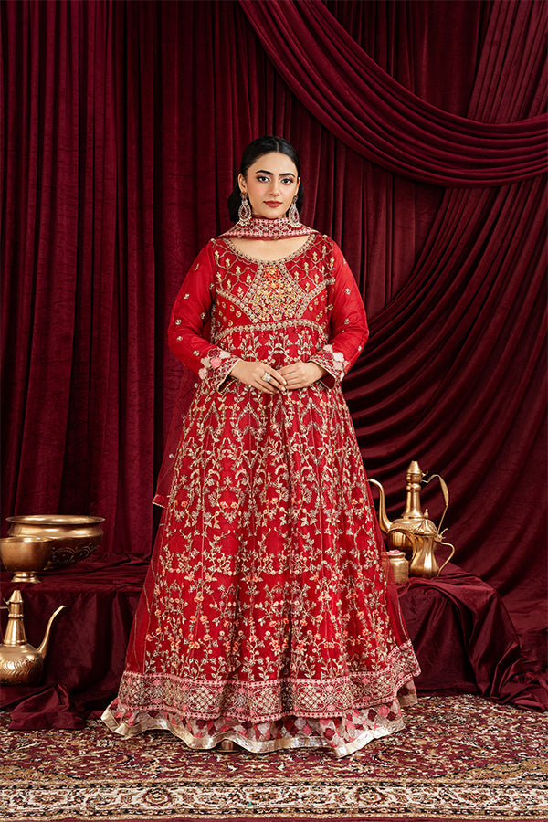 3 PIECE STITCHED EMBROIDERED SUIT MAXI-184 - Nafuji Store