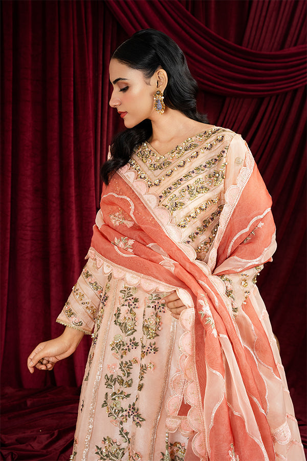 3 PIECE STITCHED EMBROIDERED SUIT MAXI-22 - Nafuji Store