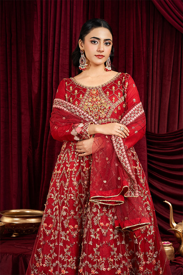 3 PIECE STITCHED EMBROIDERED SUIT MAXI-184 - Nafuji Store