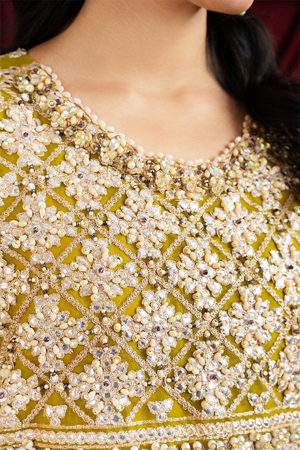 3 PIECE STITCHED EMBROIDERED SUIT MAXI-20 - Nafuji Store