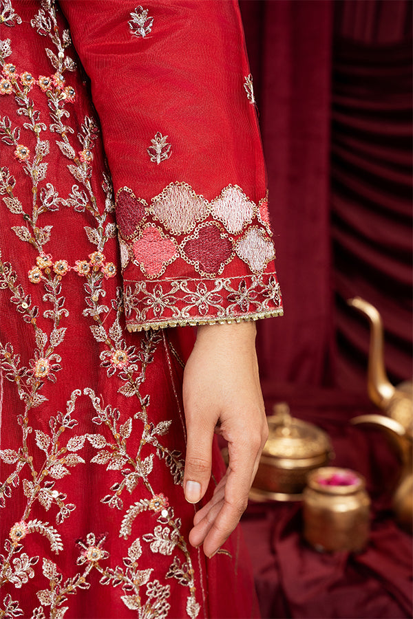 3 PIECE STITCHED EMBROIDERED SUIT MAXI-184 - Nafuji Store