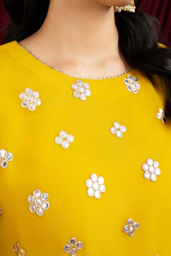 3 PIECE STITCHED EMBROIDERED SUIT WAS-31 - Nafuji Store