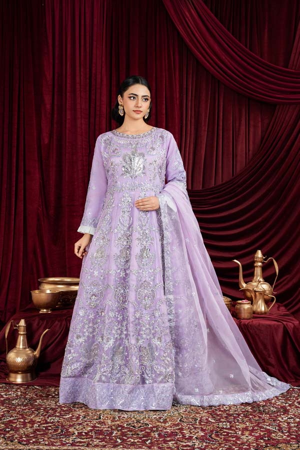 3 PIECE STITCHED EMBROIDERED SUIT MAXI-176 ZARISHI - Nafuji Store