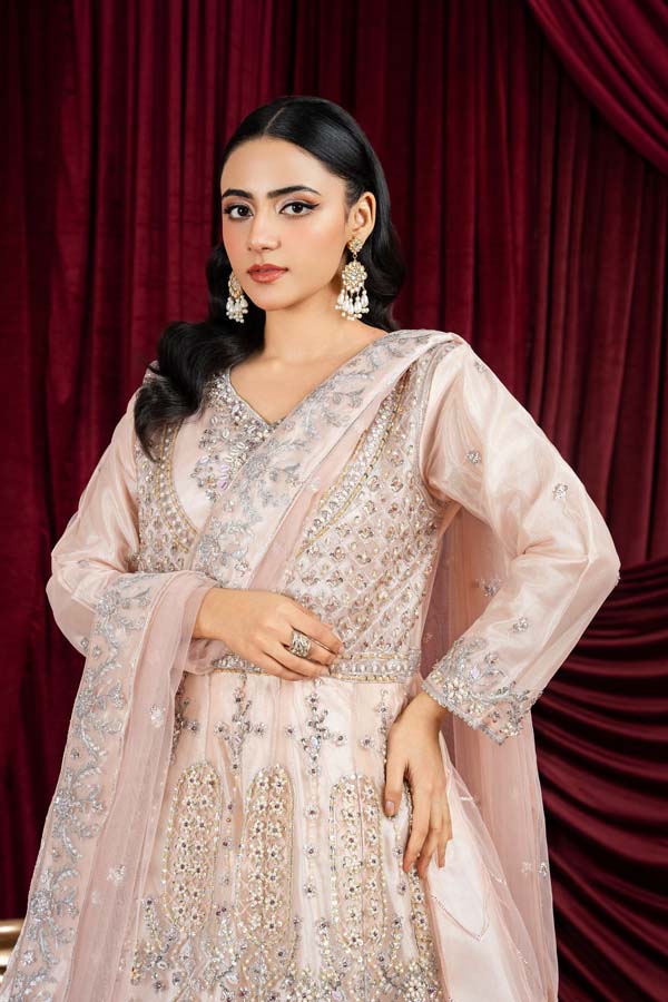 3 PIECE STITCHED EMBROIDERED SUIT MAXI-181 - Nafuji Store