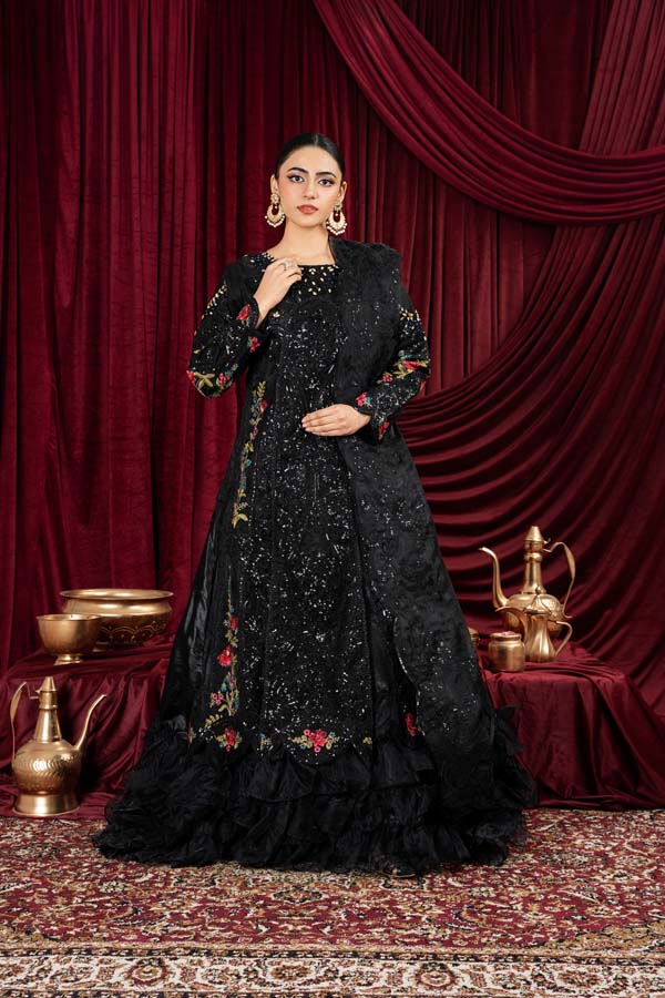 3 PIECE STITCHED EMBROIDERED SUIT MAXI-01 - Nafuji Store