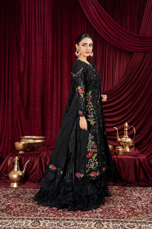3 PIECE STITCHED EMBROIDERED SUIT MAXI-01 - Nafuji Store