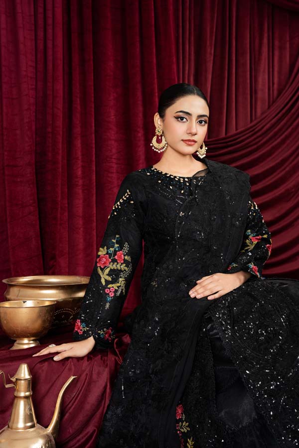 3 PIECE STITCHED EMBROIDERED SUIT MAXI-01 - Nafuji Store