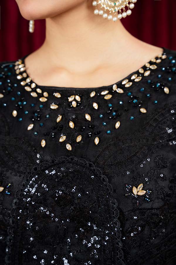 3 PIECE STITCHED EMBROIDERED SUIT MAXI-01 - Nafuji Store