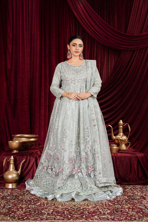 3 PIECE STITCHED EMBROIDERED SUIT MAXI-09 - Nafuji Store