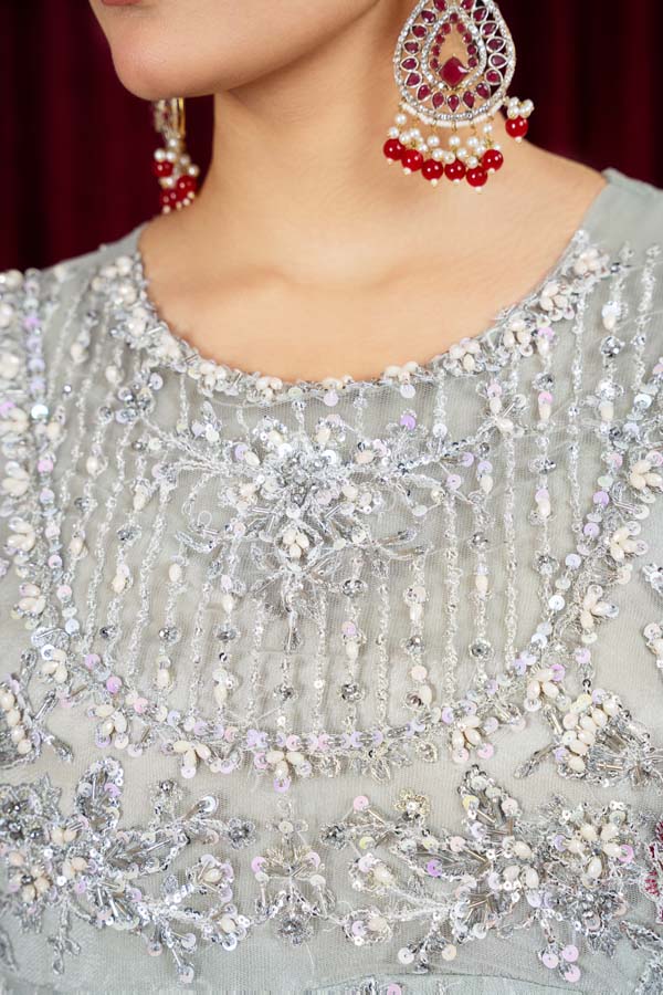 3 PIECE STITCHED EMBROIDERED SUIT MAXI-09 - Nafuji Store