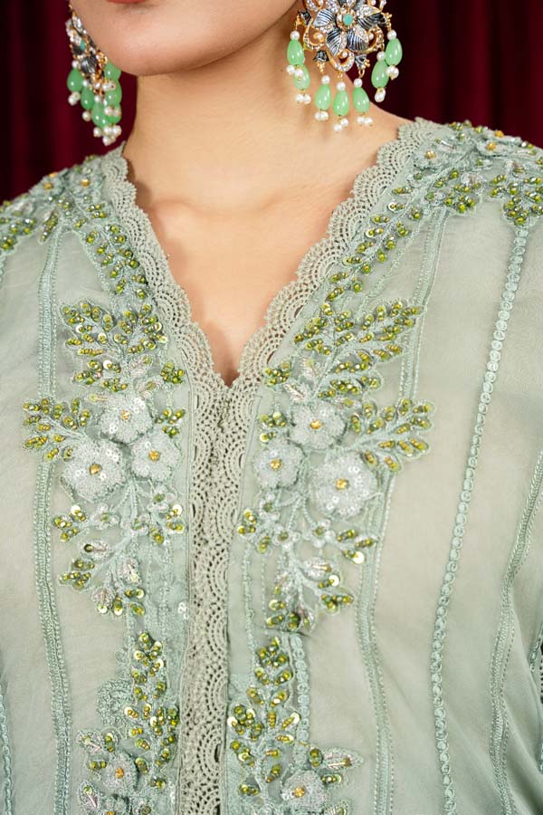 3 PIECE STITCHED EMBROIDERED SUIT WAS-06 - Nafuji Store