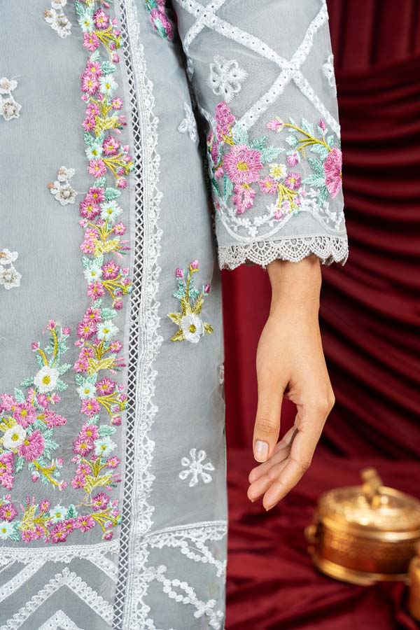 3 PIECE STITCHED EMBROIDERED SUIT WAS-177 - Nafuji Store