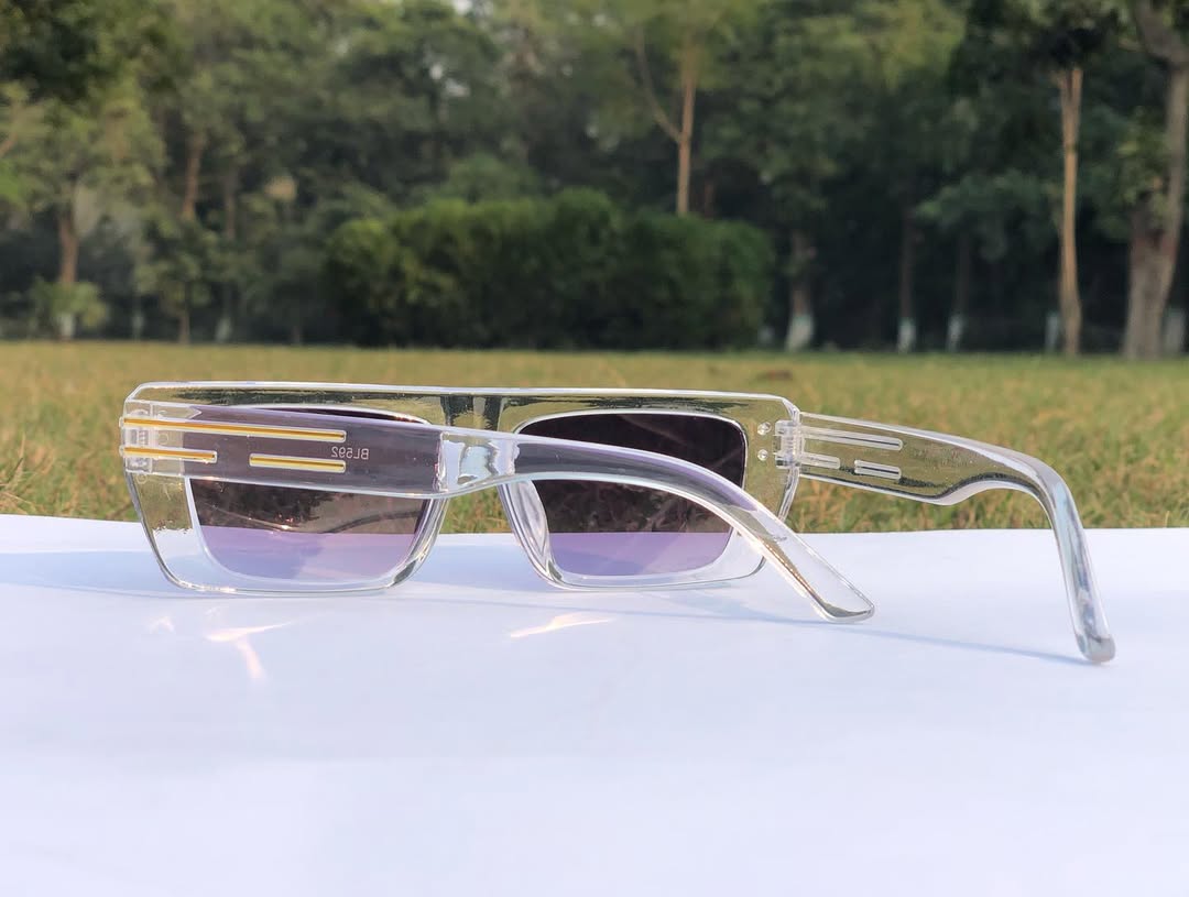 Sleek Transparent Designer-Inspired Glasses