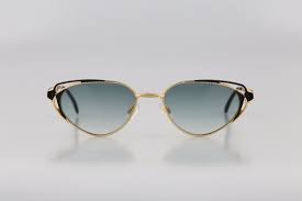 Nafuji Cat Eye Shaped Rim Golden